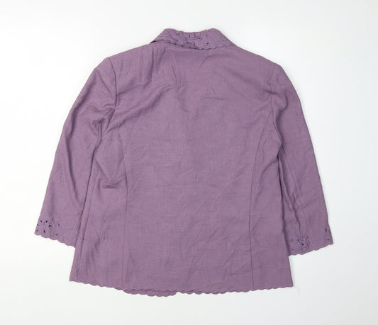 Eastex Women's Purple Suit Jacket Size 12