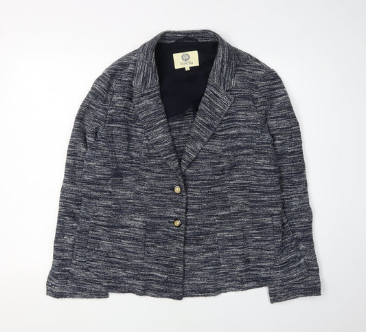 Viyella Women's Blue Blazer, Size 18, Lined Casual Classic