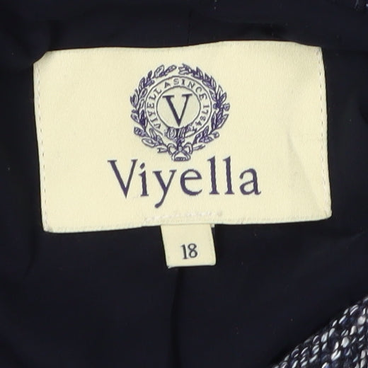 Viyella Women's Blue Blazer, Size 18, Lined Casual Classic