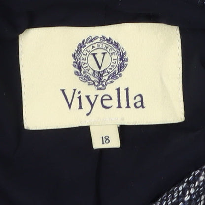 Viyella Women's Blue Blazer, Size 18, Lined Casual Classic