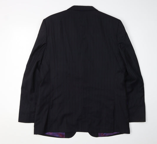 Mens UK Size 42 Ted Baker Regular Blue Suit Jacket