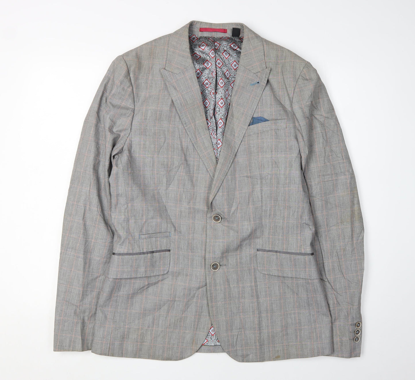Mens UK Size 3 Ted Baker  Grey Suit Jacket