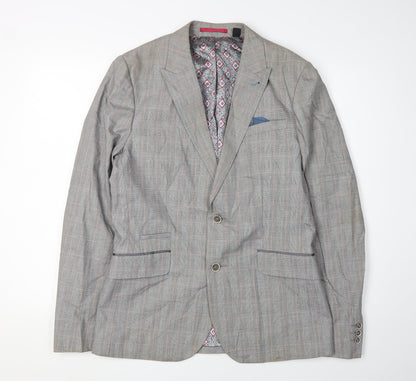 Mens UK Size 3 Ted Baker  Grey Suit Jacket