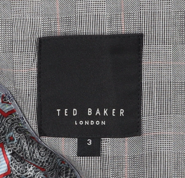 Mens UK Size 3 Ted Baker  Grey Suit Jacket