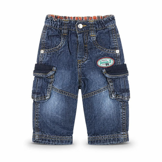 Jasper Conran Unisex Blue Cargo Trousers 6-9 Months