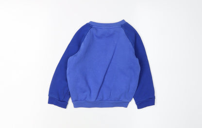 Adidas Unisex Baby Blue Sports Jumper Pullover 12-18 Months