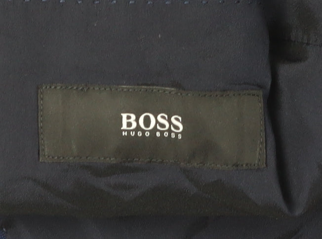 Mens UK Size 38 HUGO BOSS Regular Blue Suit Jacket