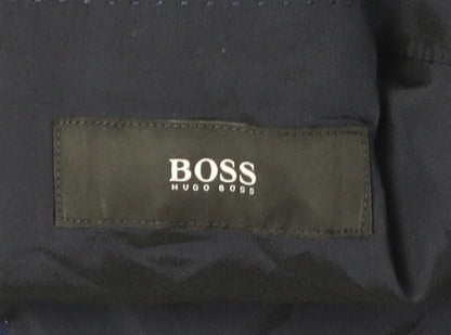 Mens UK Size 38 HUGO BOSS Regular Blue Suit Jacket