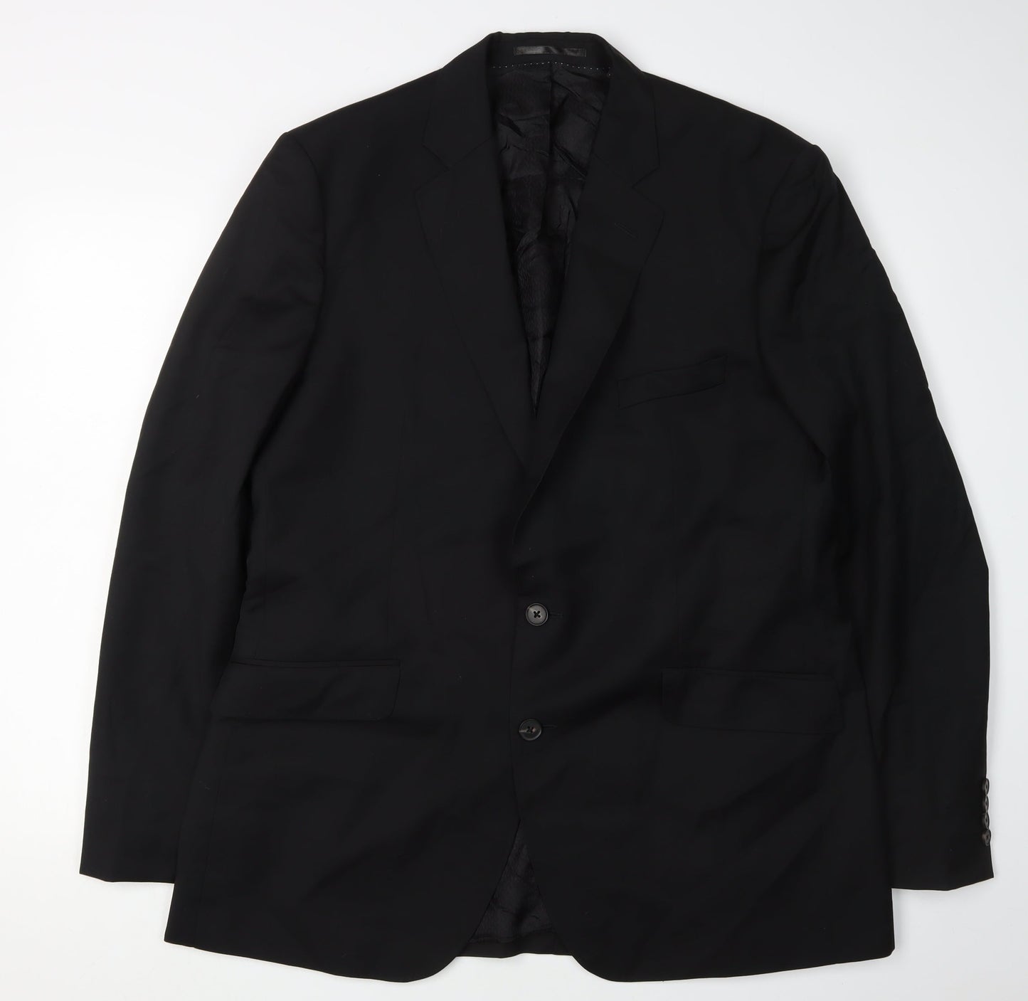 Mens UK Size 44 Jaeger Regular Black Suit Jacket