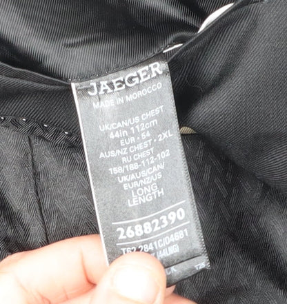 Mens UK Size 44 Jaeger Regular Black Suit Jacket