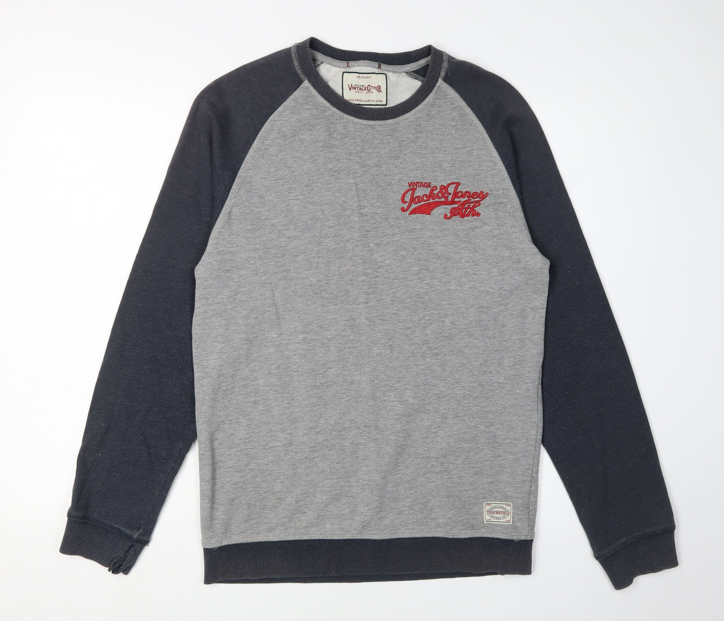 Mens UK Size S JACK & JONES Grey Pullover Sweatshirt