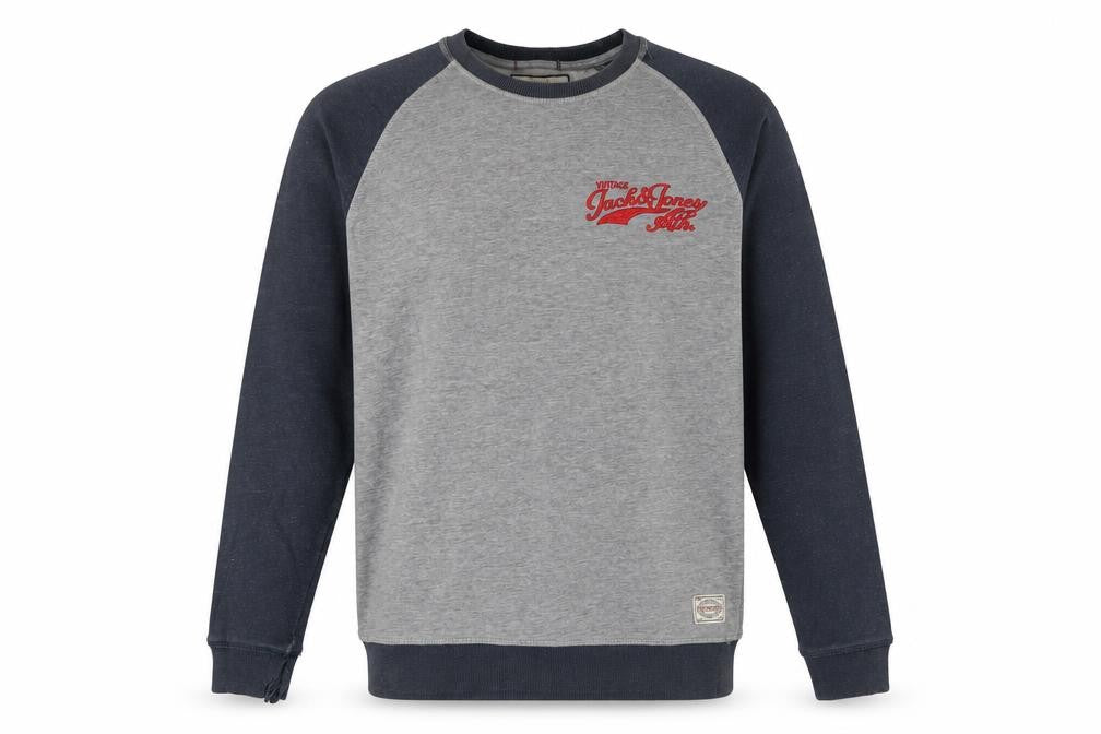 Mens UK Size S JACK & JONES Grey Pullover Sweatshirt