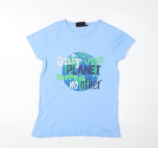 Peter Storm Unisex Blue Nature Graphic Tee Size 12