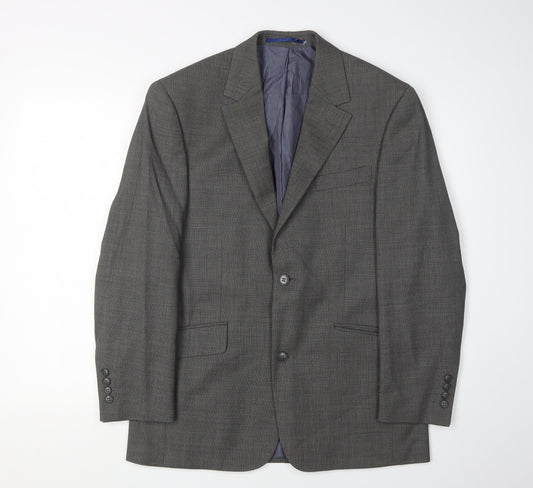 Mens UK Size 38 Daniel Hechter Regular Grey Suit Jacket