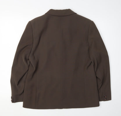 Womens UK Size 14 Alexon Regular Brown Blazer