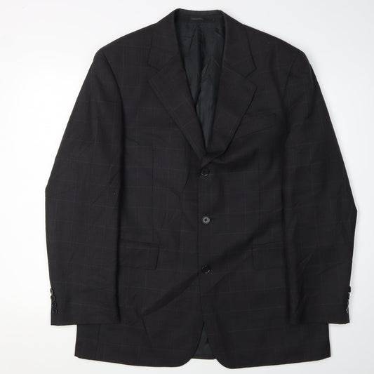 Mens UK Size 40 Moss Regular Black Suit Jacket