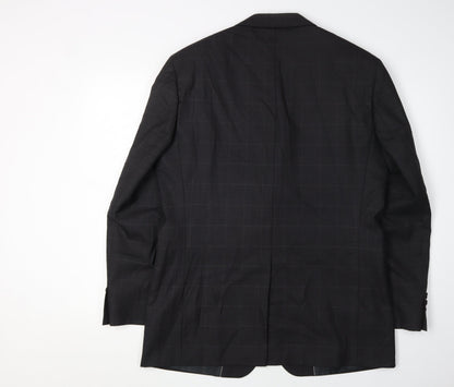 Mens UK Size 40 Moss Regular Black Suit Jacket