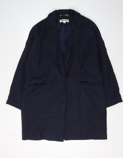 Whistles Women's Blue Blazer Jacket Size 16