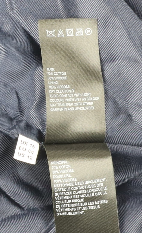 Whistles Women's Blue Blazer Jacket Size 16