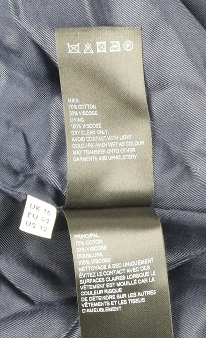 Whistles Women's Blue Blazer Jacket Size 16