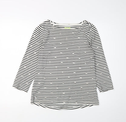 Womens UK Size 2XS Joules Black Basic T-Shirt