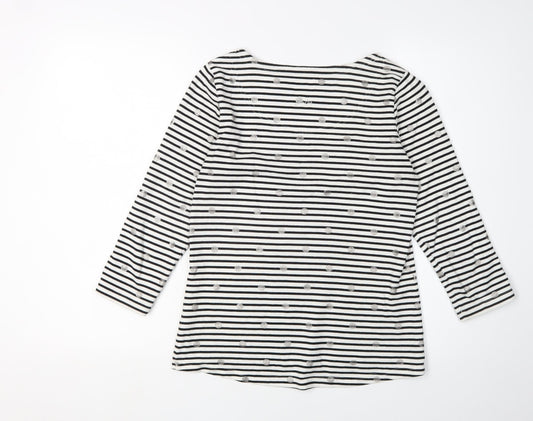 Womens UK Size 2XS Joules Black Basic T-Shirt