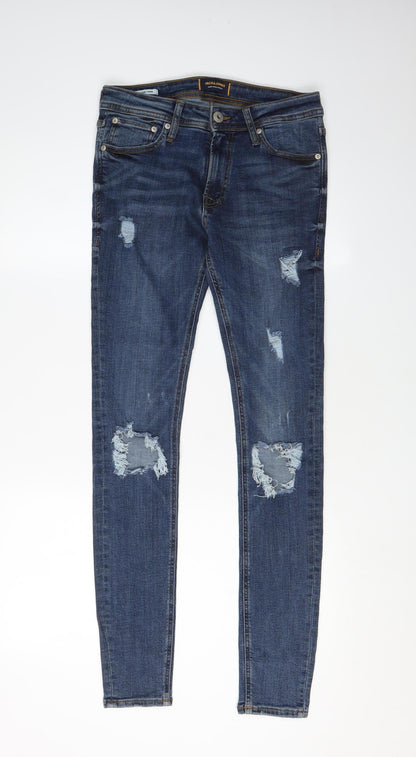 Jack & Jones Men's Blue Skinny Jeans Size 29