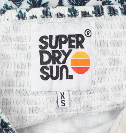Womens UK Size XS Superdry Blue Camisole Blouse