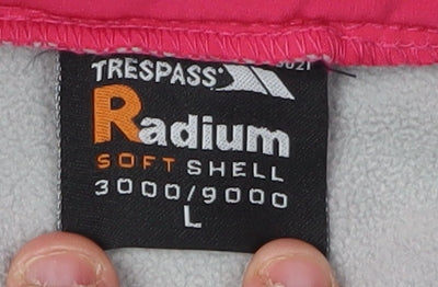 Womens UK Size L Trespass Pink Soft Shell
