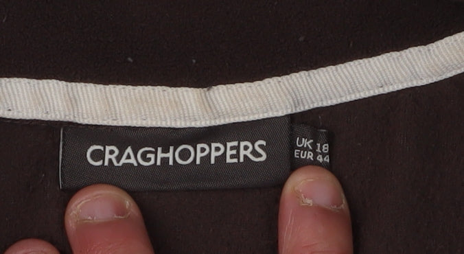 Craghoppers Women's Brown Fleece Pullover Size 18