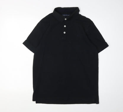 Jack & Jones Men's Black Polo Shirt, Size L, Cotton