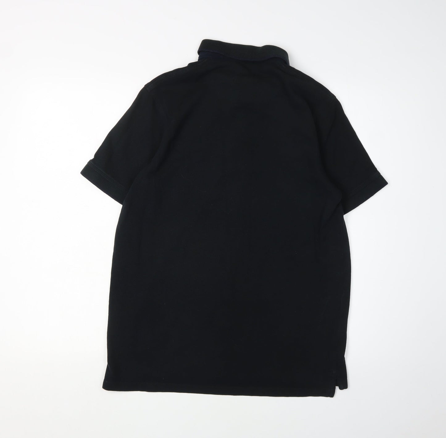 Jack & Jones Men's Black Polo Shirt, Size L, Cotton