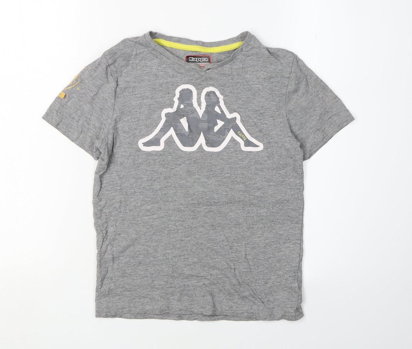 Kappa Boys Grey Logo T-Shirt 10 Years Regular Fit Casual