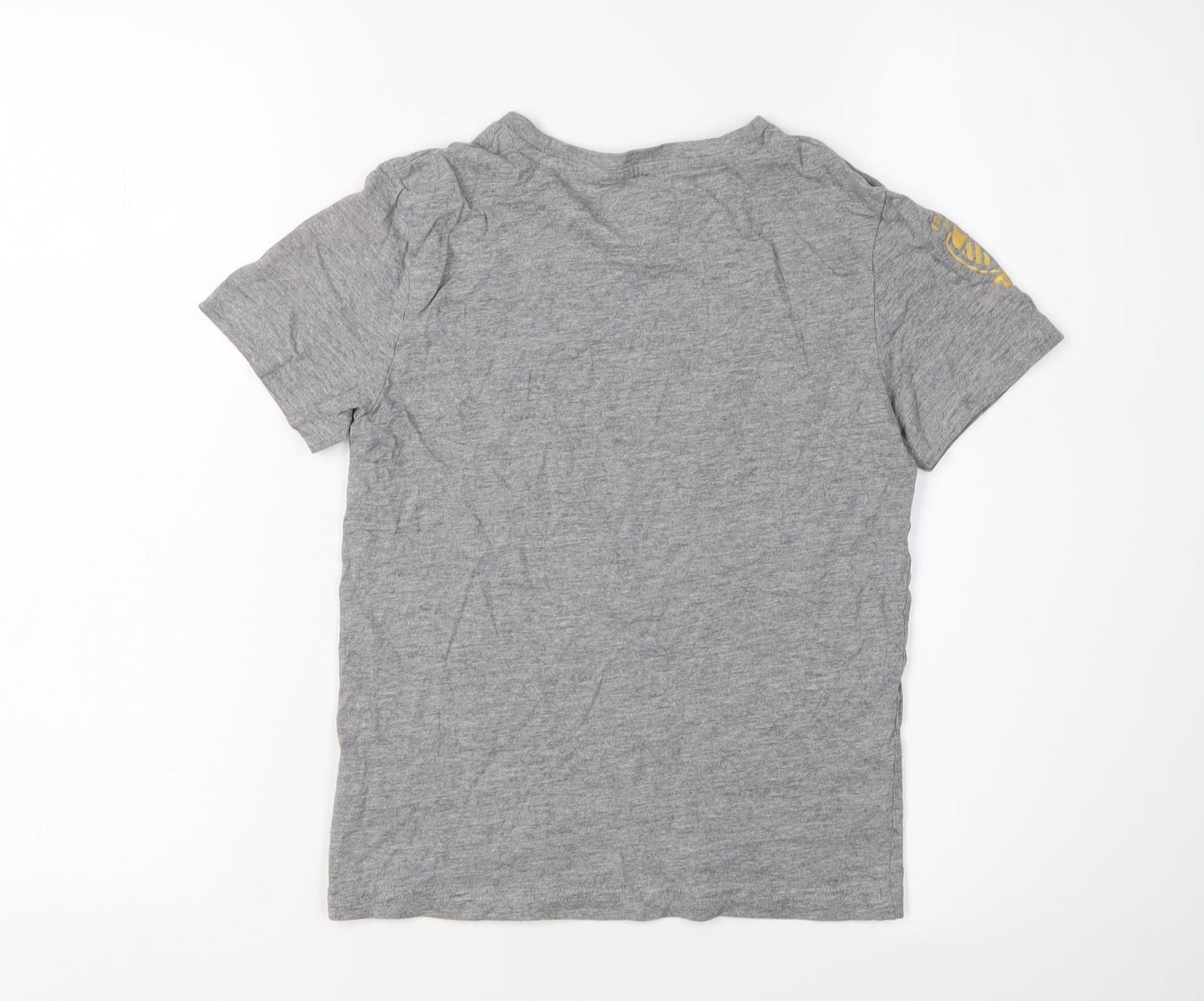 Kappa Boys Grey Logo T-Shirt 10 Years Regular Fit Casual
