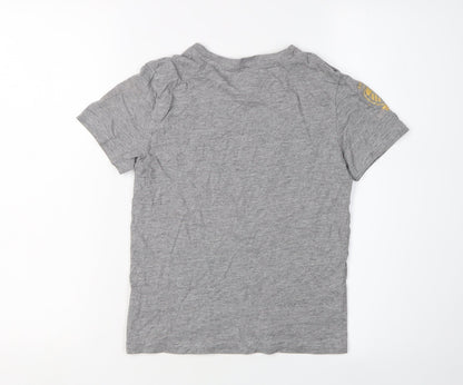 Kappa Boys Grey Logo T-Shirt 10 Years Regular Fit Casual
