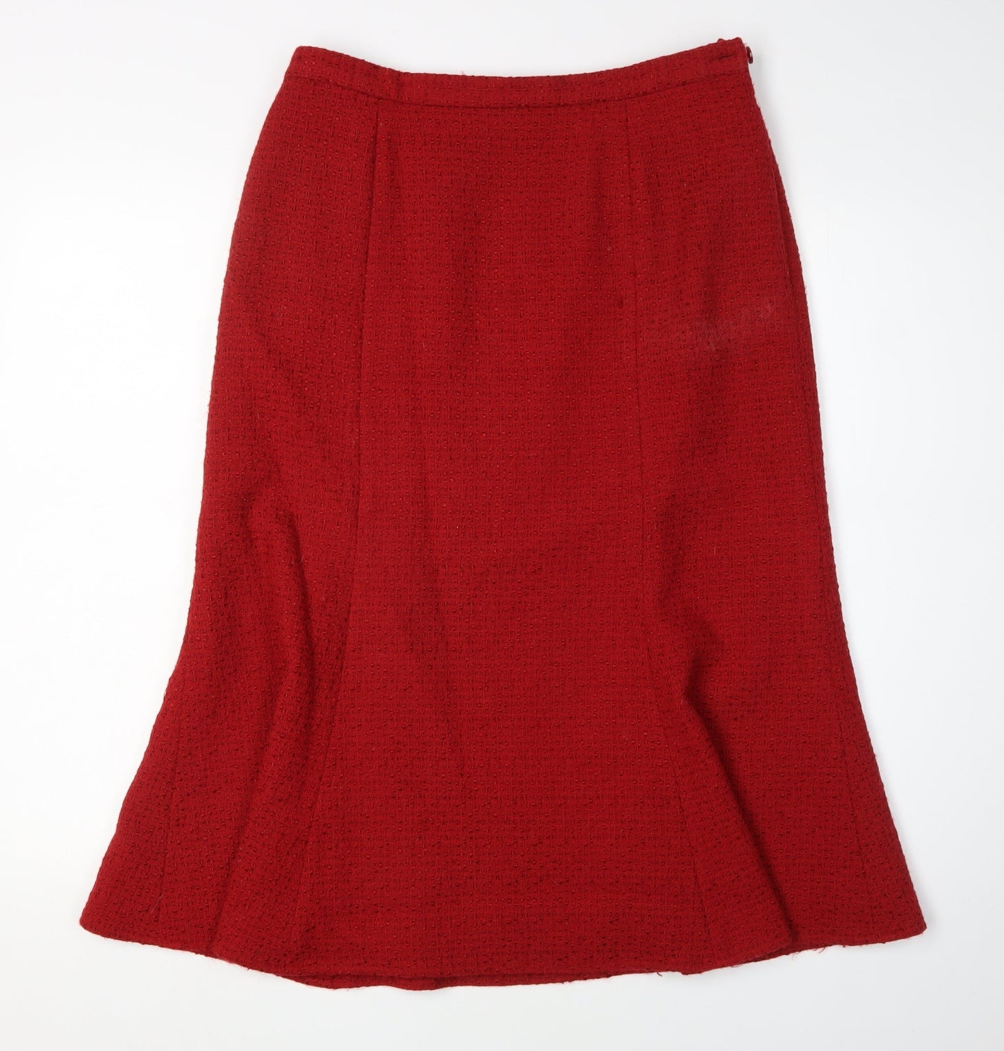 Eastex Women's Red Midi Pencil Skirt, Size 12