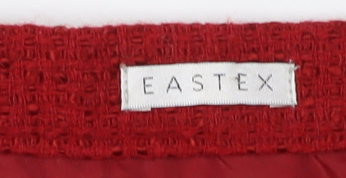 Eastex Women's Red Midi Pencil Skirt, Size 12