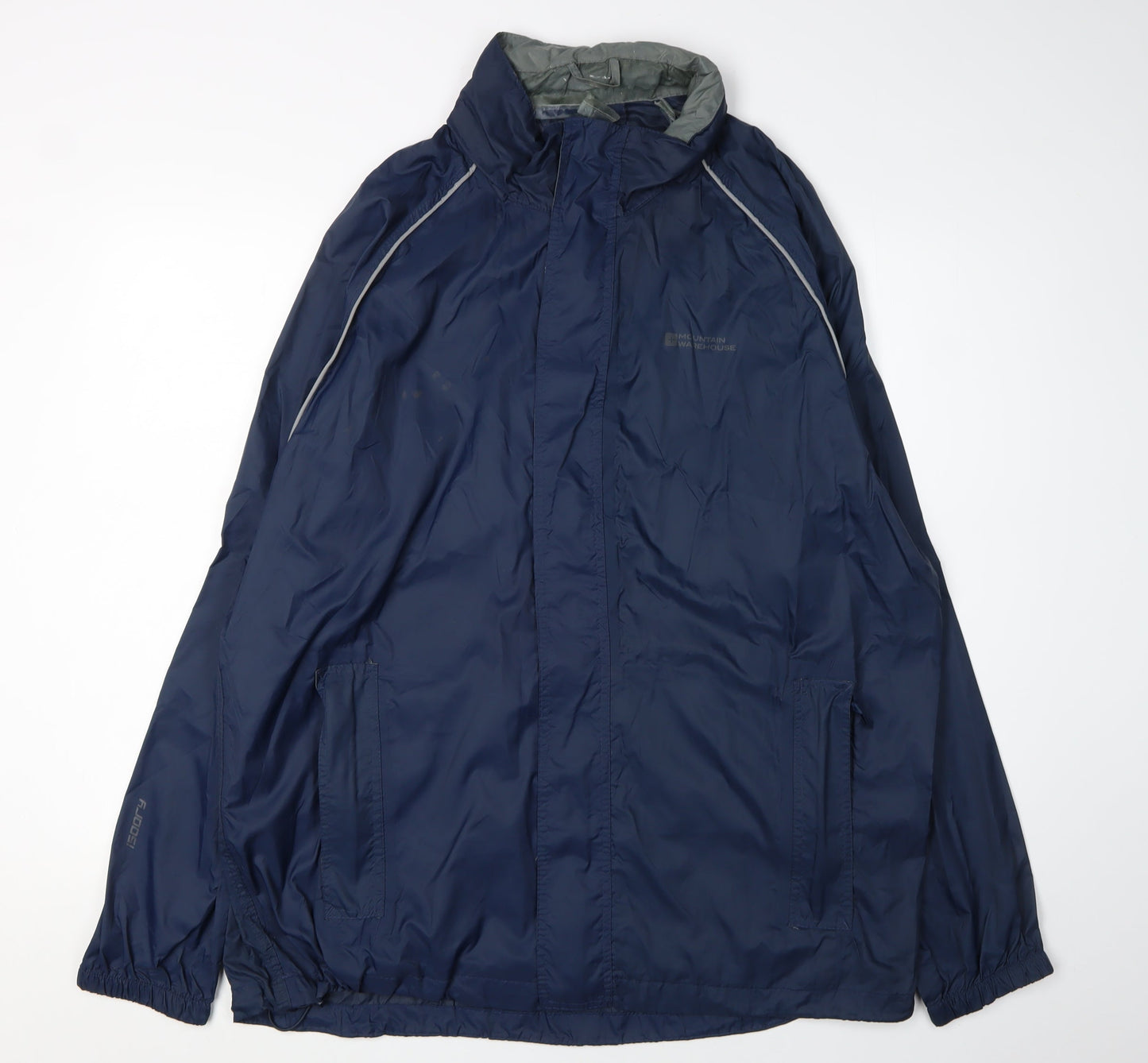 Mens UK Size L Mountain Warehouse Blue Windbreaker Coat