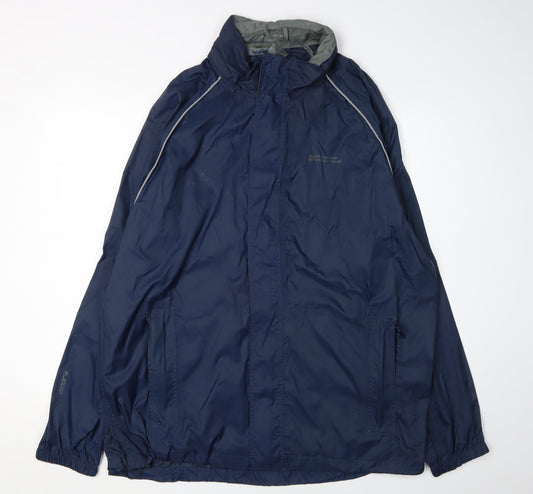 Mens UK Size L Mountain Warehouse Blue Windbreaker Coat