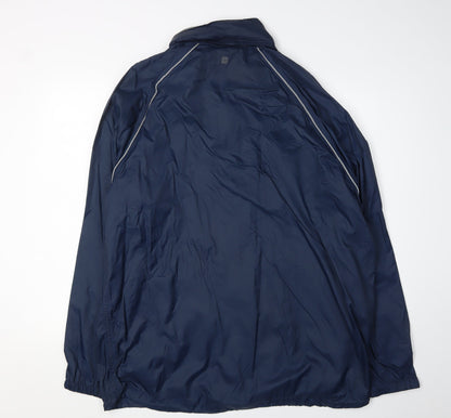 Mens UK Size L Mountain Warehouse Blue Windbreaker Coat