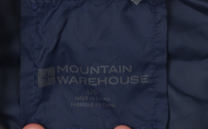 Mens UK Size L Mountain Warehouse Blue Windbreaker Coat