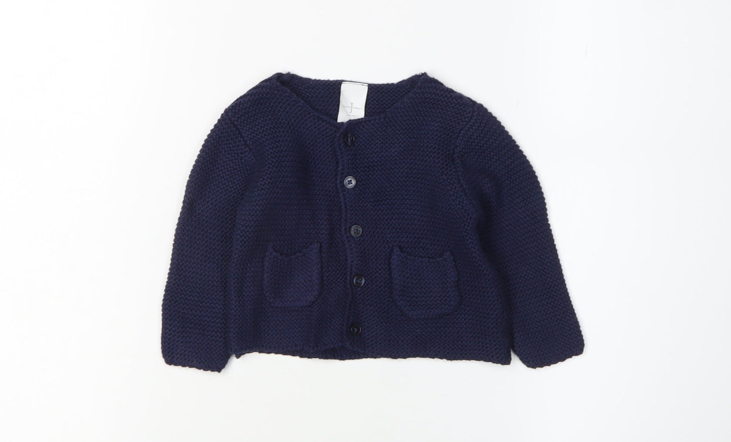 Jasper Conran Junior Girls Blue Knit Cardigan, 3-6 Months