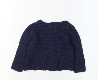 Jasper Conran Junior Girls Blue Knit Cardigan, 3-6 Months