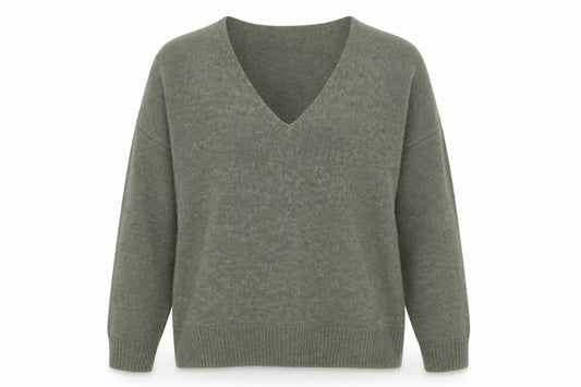 Womens UK Size M Jacqueline de Yong Green Pullover Jumper