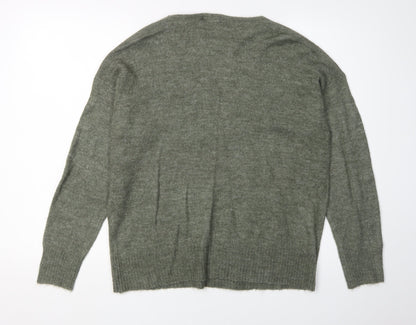 Womens UK Size M Jacqueline de Yong Green Pullover Jumper