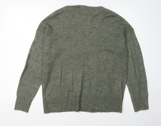 Womens UK Size M Jacqueline de Yong Green Pullover Jumper