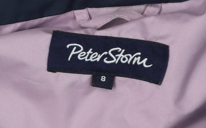 Womens UK Size 8 Peter Storm Blue Parka Coat