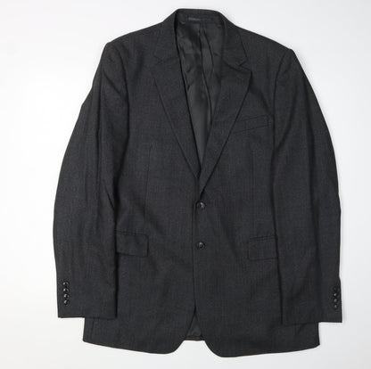 Mens UK Size 42 Jaeger Regular Black Suit Jacket