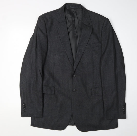 Mens UK Size 42 Jaeger Regular Black Suit Jacket