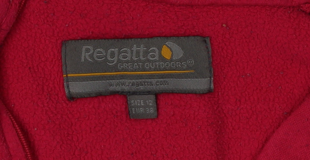 Regatta Women's Red Fleece Pullover Sweatshirt - Size 12